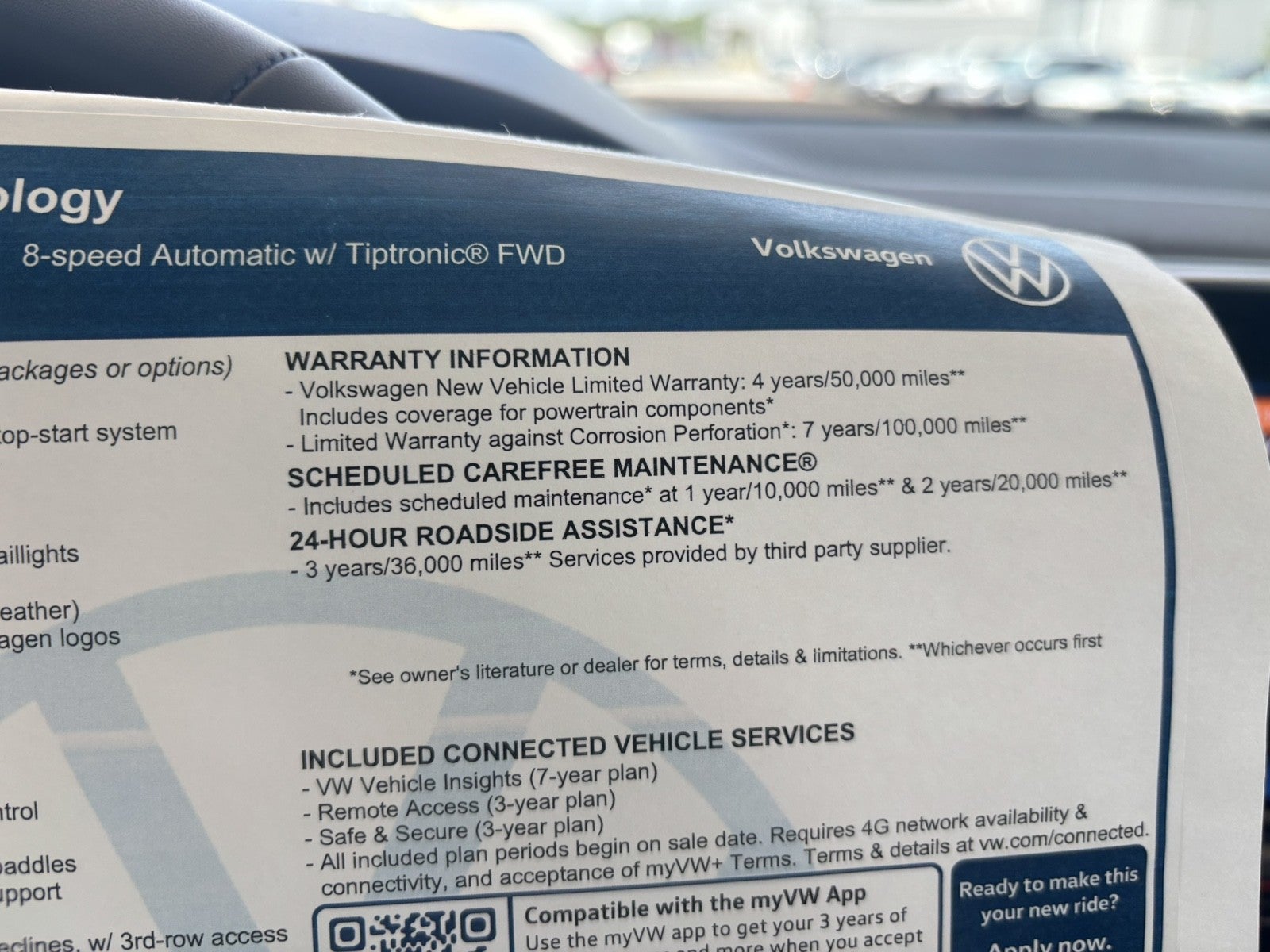 2026 Volkswagen Atlas 2.0T SE w/Technology
