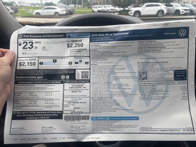 2026 Volkswagen Atlas 2.0T SE w/Technology