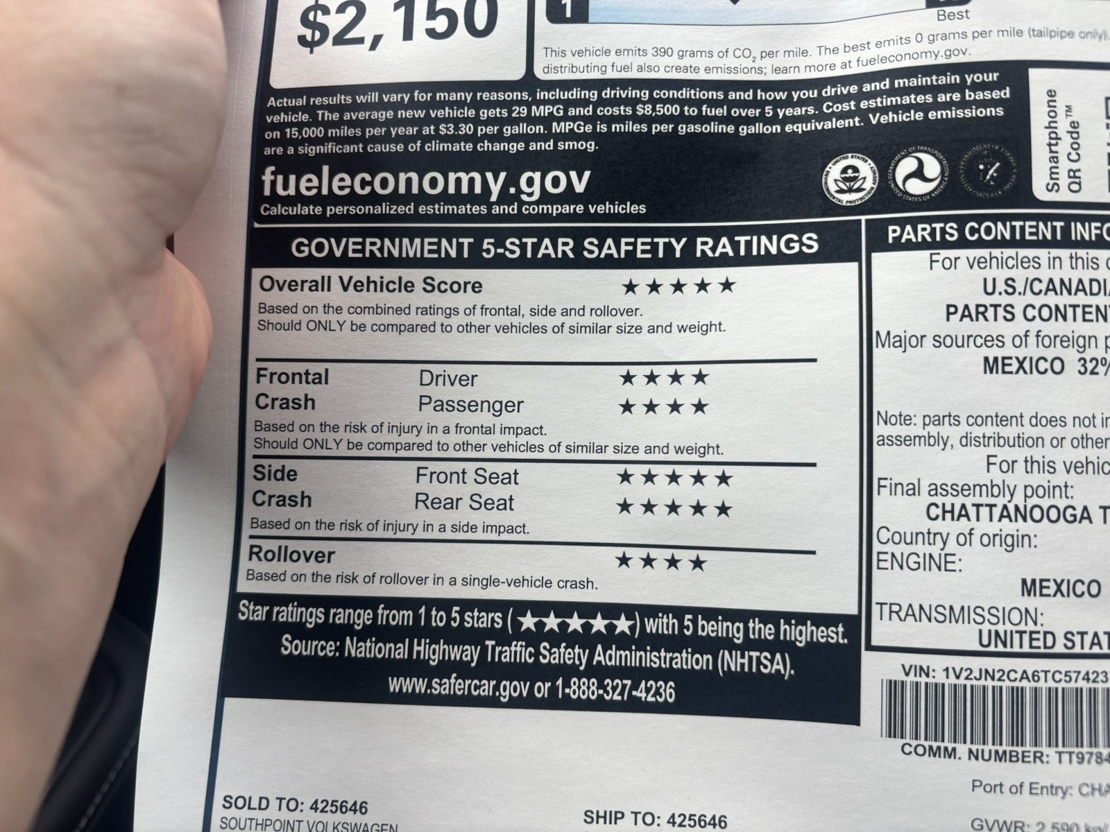 2026 Volkswagen Atlas 2.0T SE w/Technology