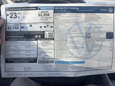 2026 Volkswagen Atlas 2.0T SE w/Technology