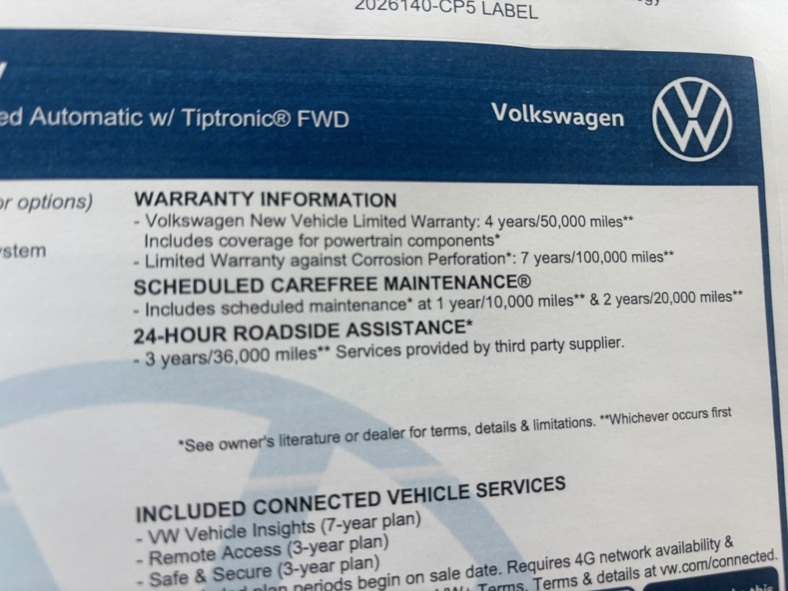 2026 Volkswagen Atlas 2.0T SE w/Technology