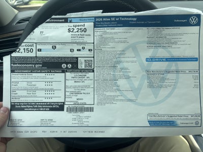 2026 Volkswagen Atlas 2.0T SE w/Technology