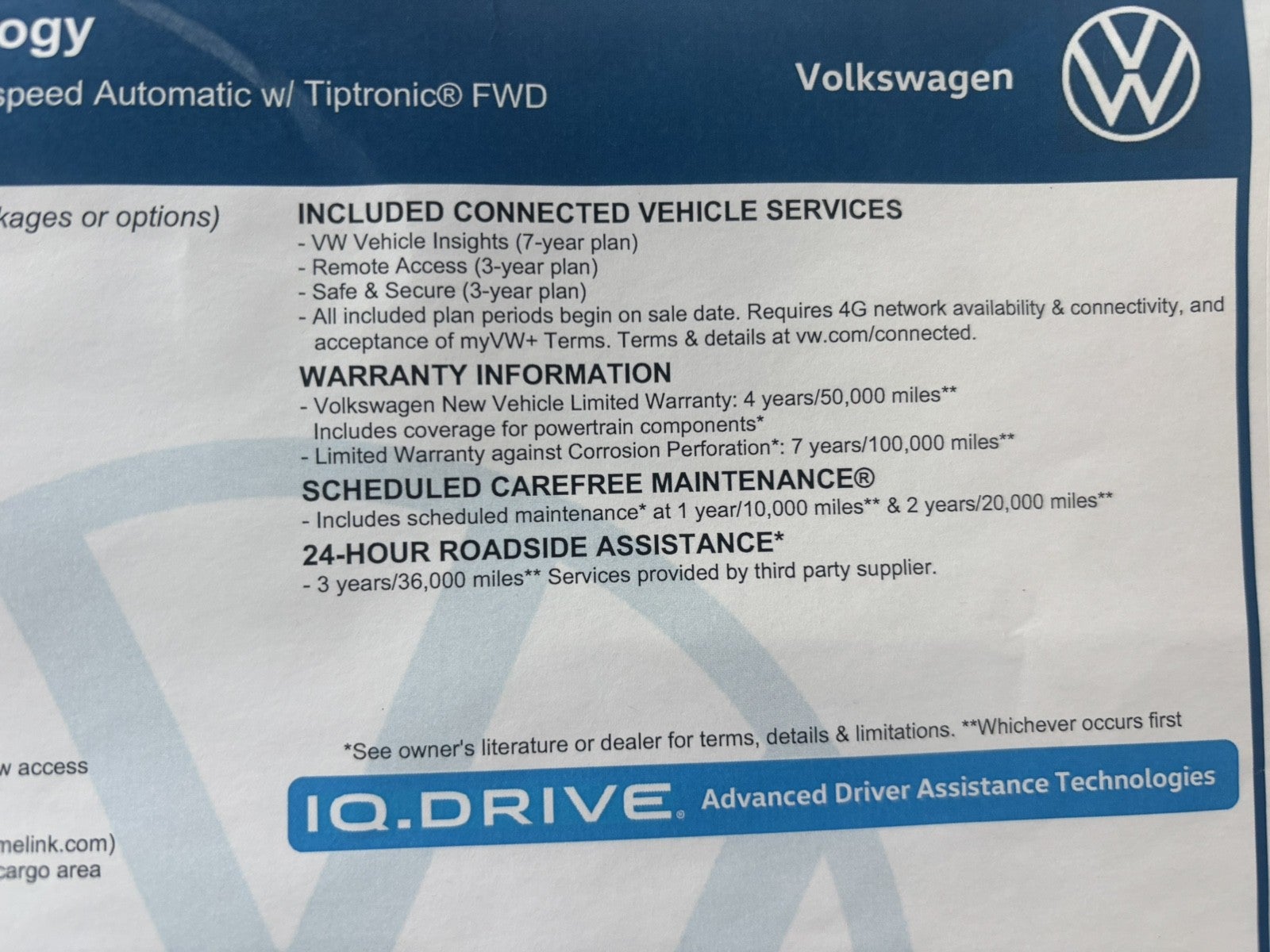 2026 Volkswagen Atlas 2.0T SE w/Technology