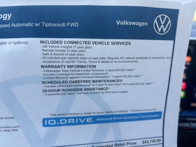 2026 Volkswagen Atlas 2.0T SE w/Technology