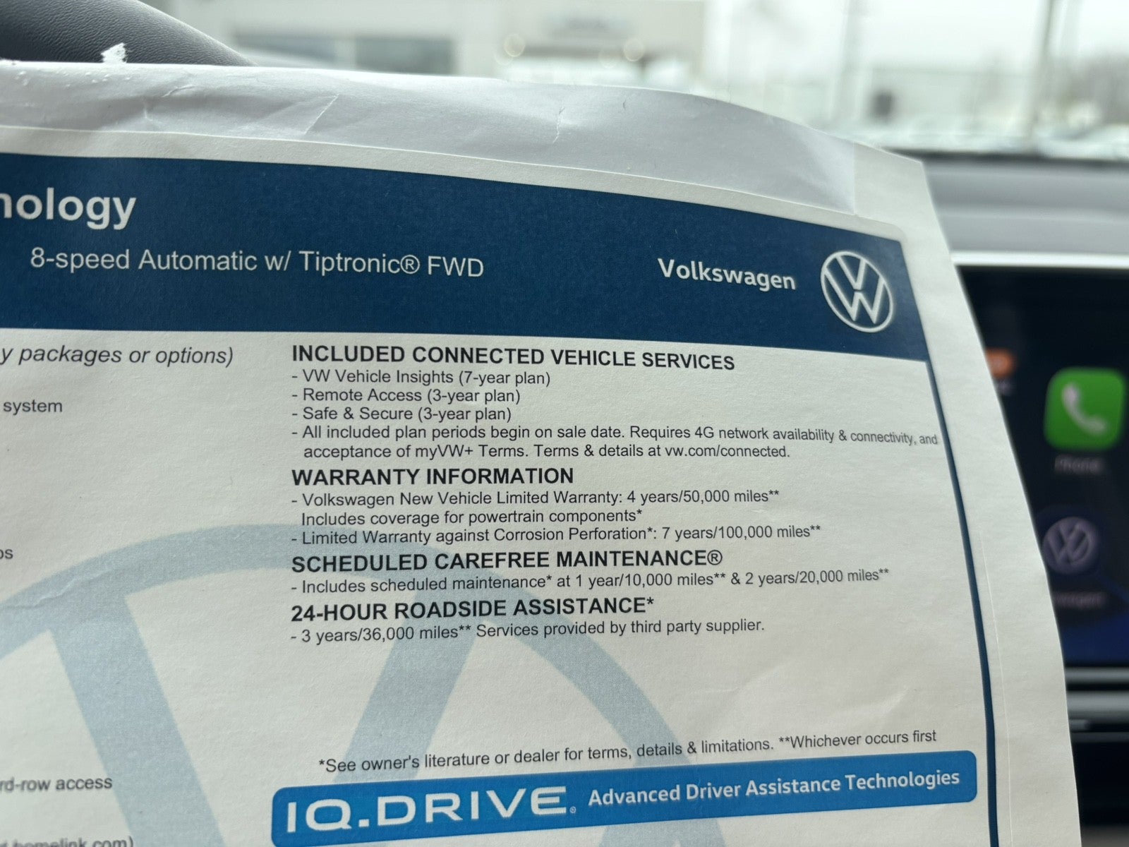 2026 Volkswagen Atlas 2.0T SE w/Technology