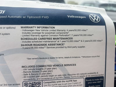 2026 Volkswagen Atlas 2.0T SE w/Technology