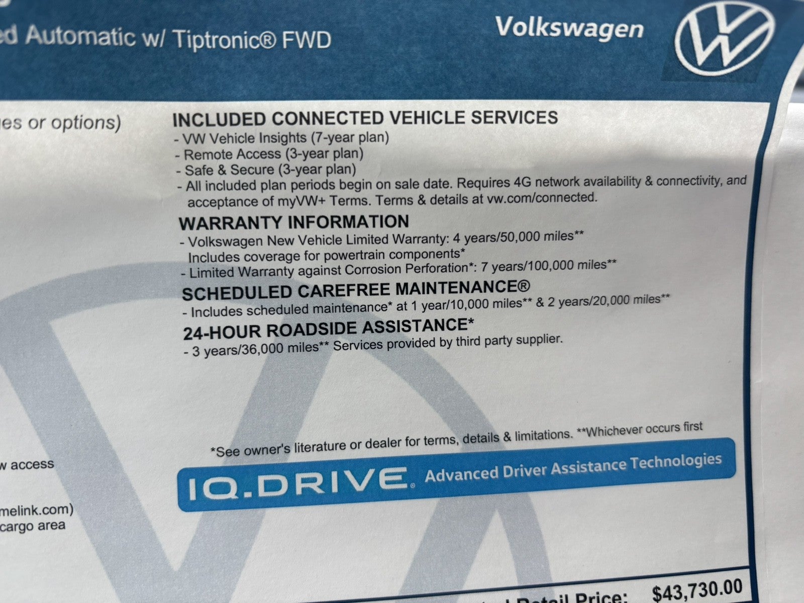 2026 Volkswagen Atlas 2.0T SE w/Technology