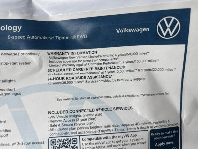 2026 Volkswagen Atlas 2.0T SE w/Technology