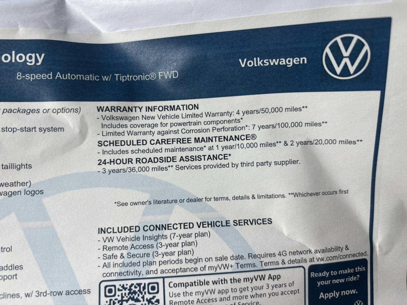 2026 Volkswagen Atlas 2.0T SE w/Technology