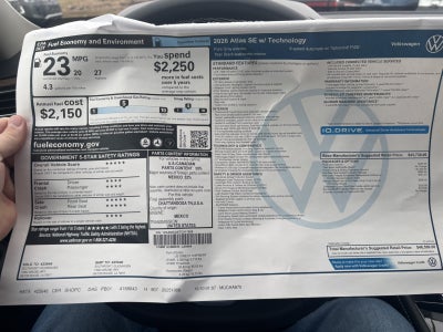 2026 Volkswagen Atlas 2.0T SE w/Technology