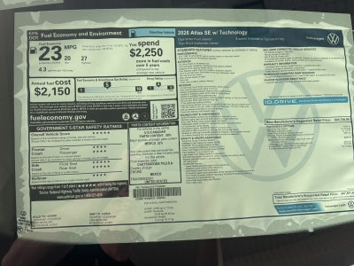 2026 Volkswagen Atlas 2.0T SE w/Technology