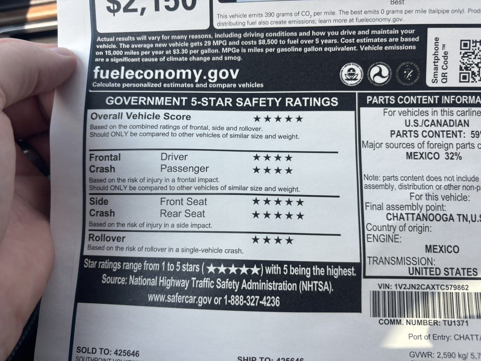 2026 Volkswagen Atlas 2.0T SE w/Technology