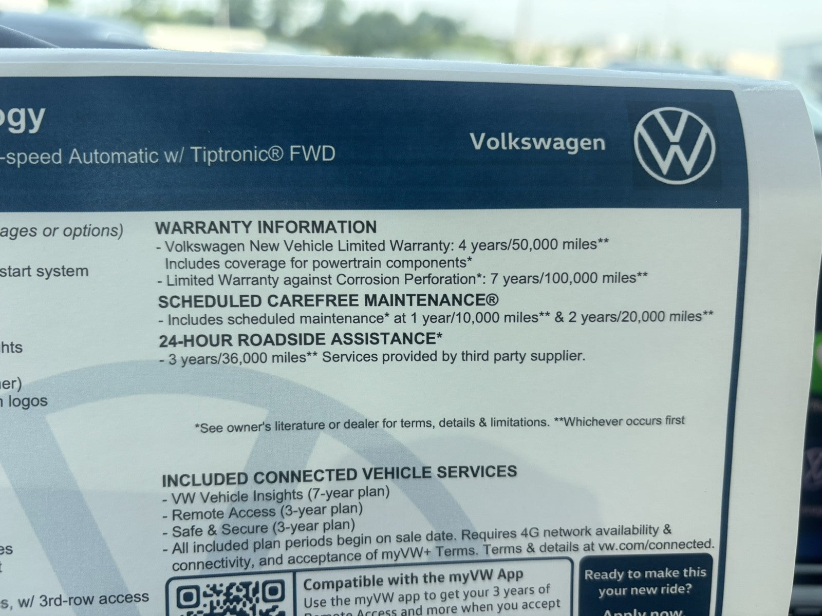 2026 Volkswagen Atlas 2.0T SE w/Technology