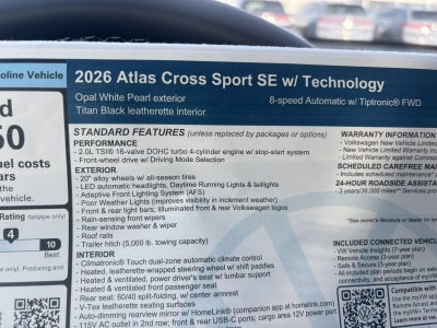 2026 Volkswagen Atlas Cross Sport 2.0T SE w/Technology