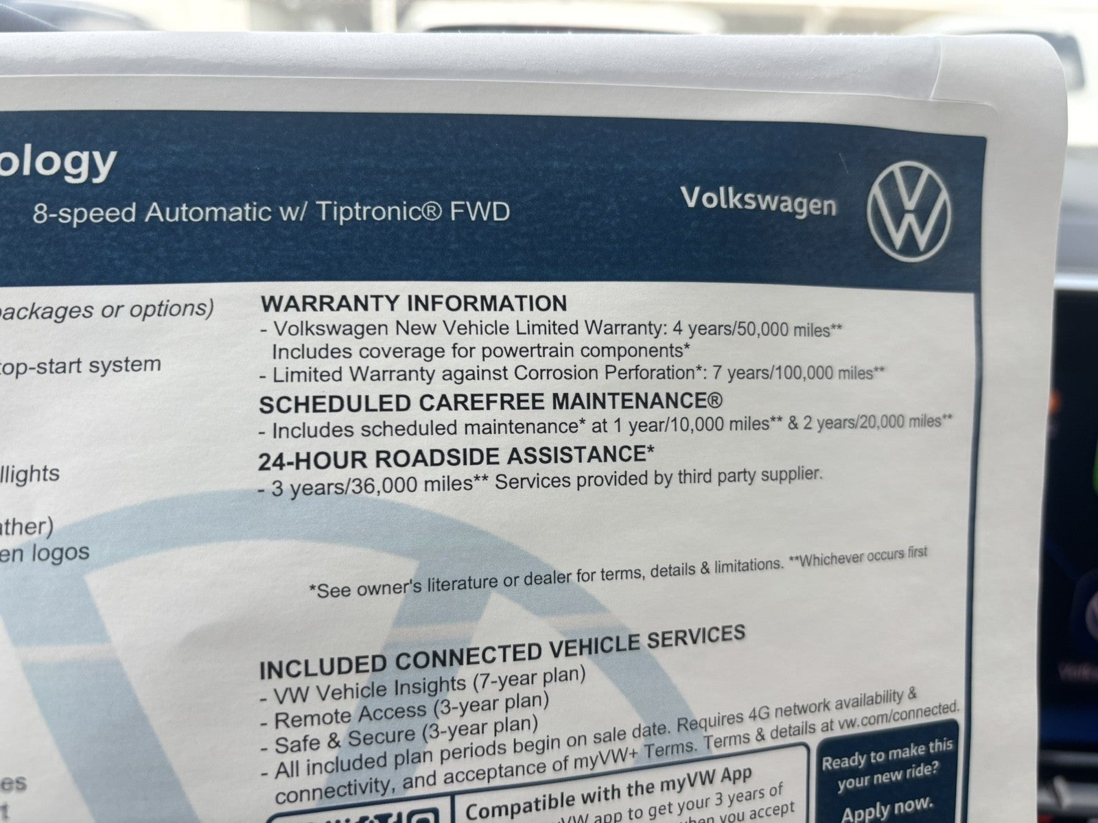 2026 Volkswagen Atlas 2.0T SE w/Technology