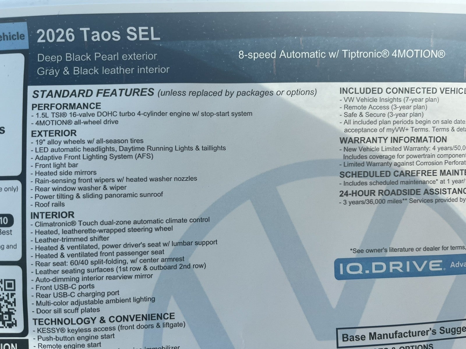 2026 Volkswagen Taos SEL