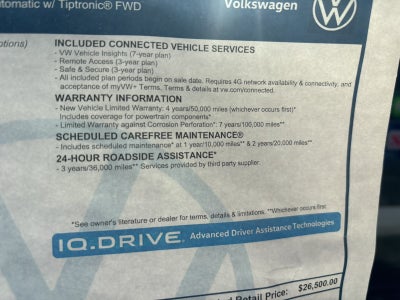 2026 Volkswagen Taos S