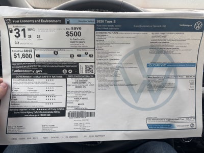 2026 Volkswagen Taos S