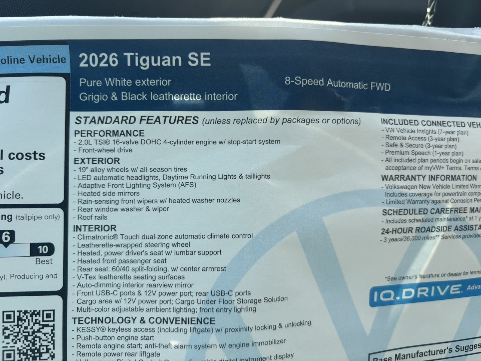 2026 Volkswagen Tiguan SE