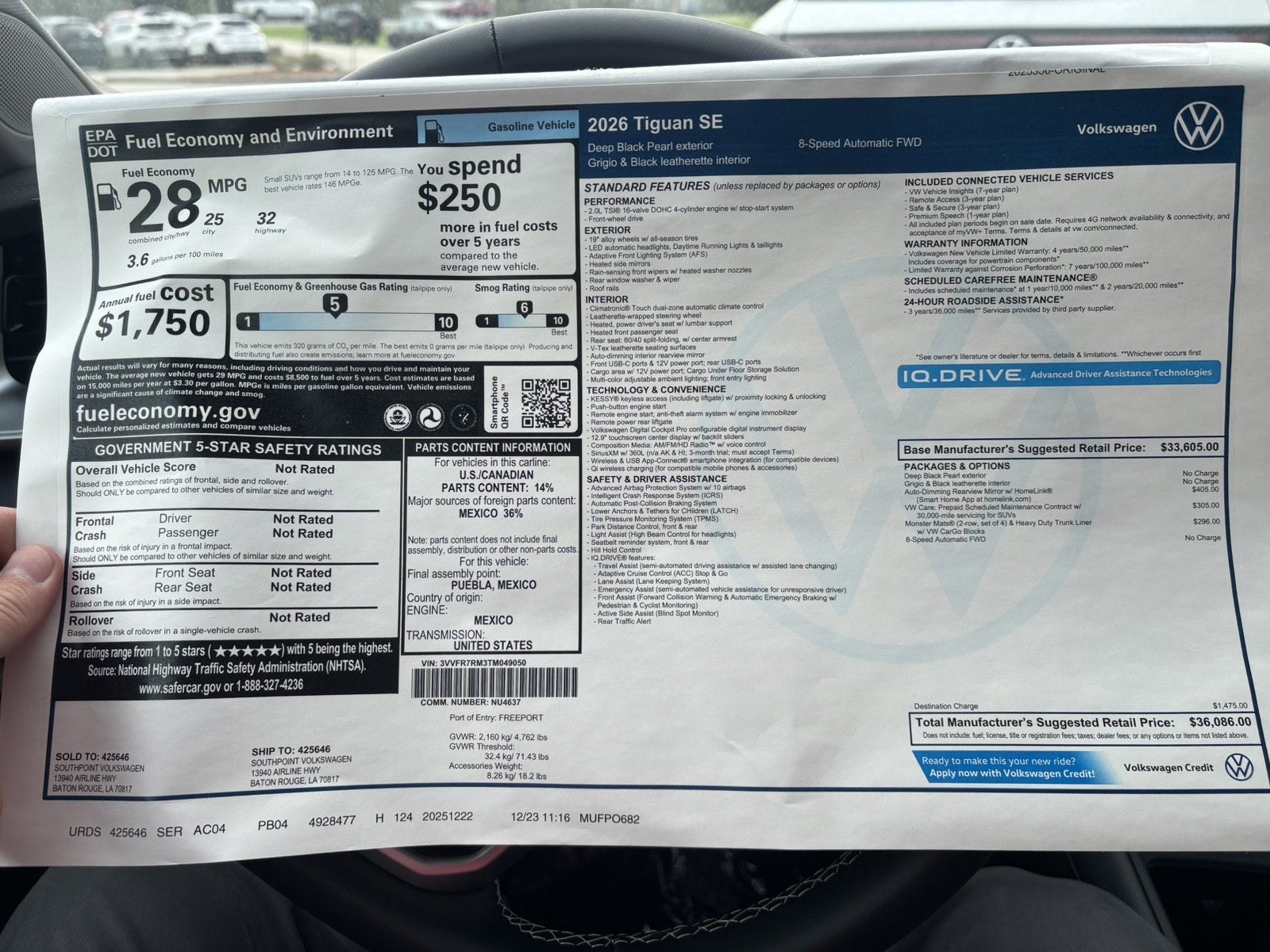 2026 Volkswagen Tiguan SE