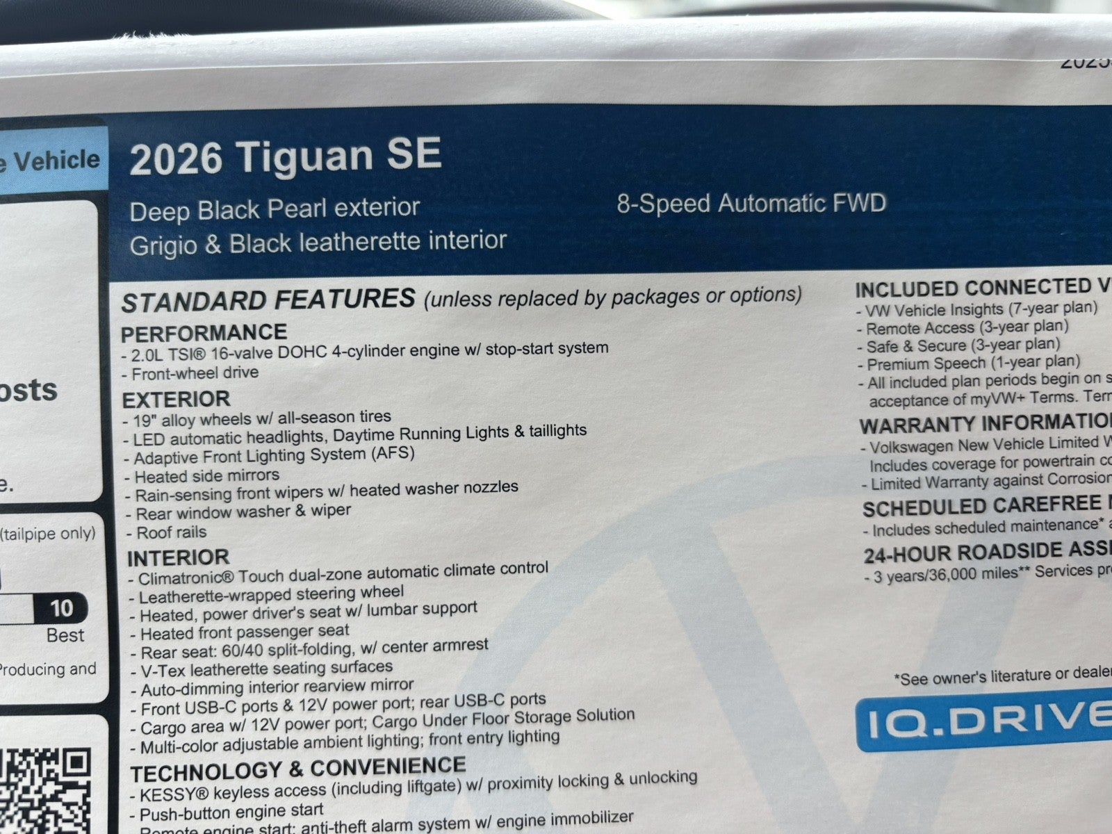 2026 Volkswagen Tiguan SE