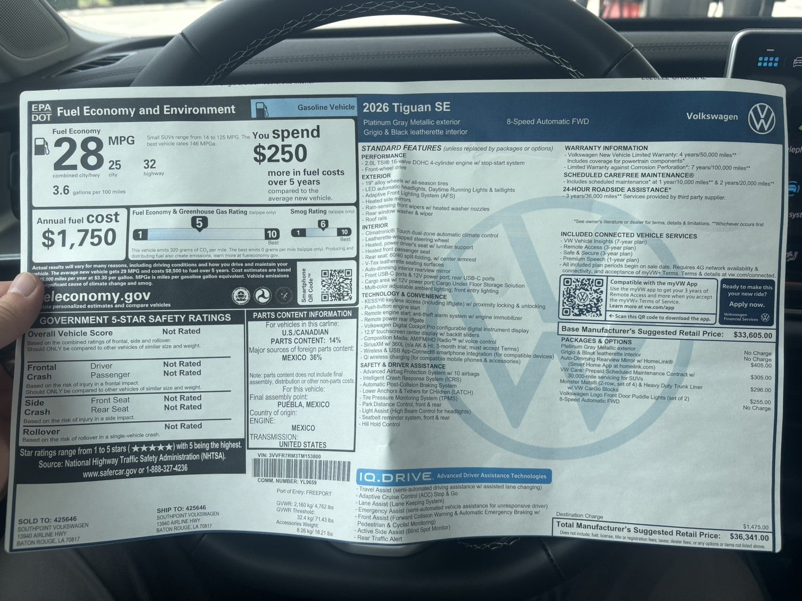 2026 Volkswagen Tiguan SE
