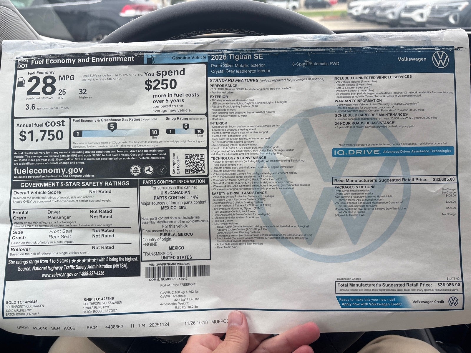 2026 Volkswagen Tiguan SE