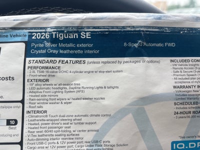 2026 Volkswagen Tiguan SE