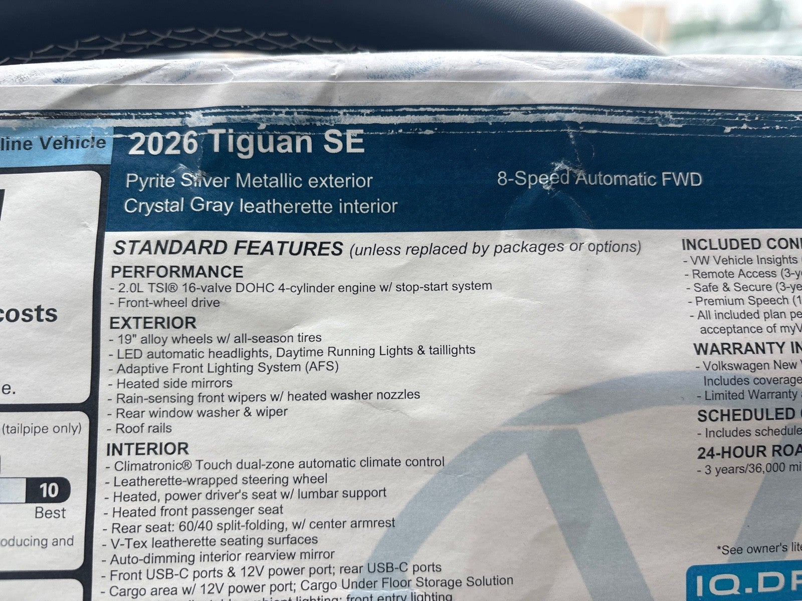 2026 Volkswagen Tiguan SE