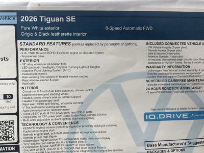 2026 Volkswagen Tiguan SE