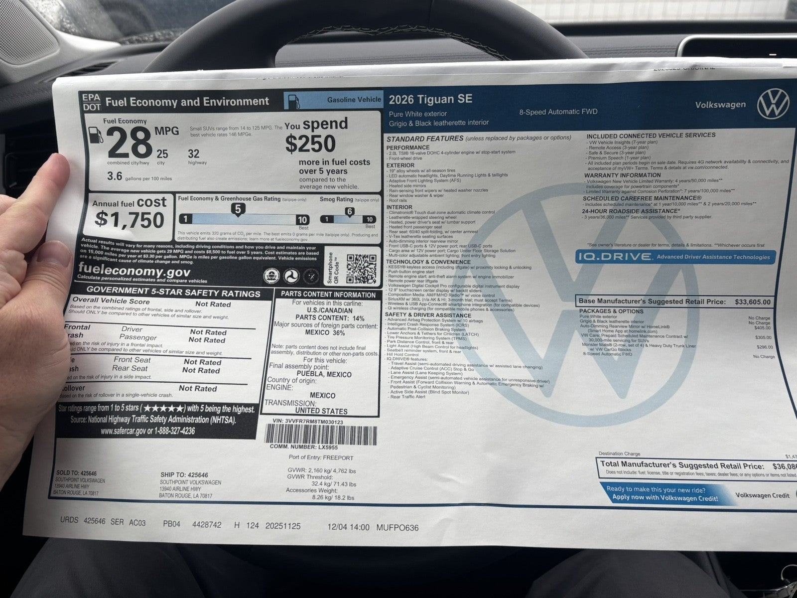 2026 Volkswagen Tiguan SE