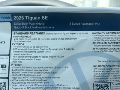 2026 Volkswagen Tiguan SE