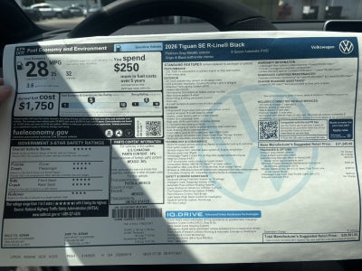 2026 Volkswagen Tiguan SE R-Line Black
