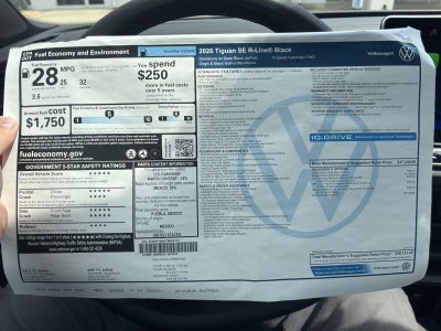 2026 Volkswagen Tiguan SE R-Line Black