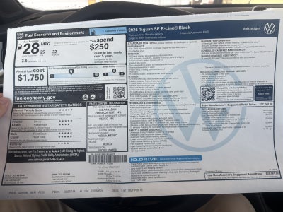 2026 Volkswagen Tiguan SE R-Line Black