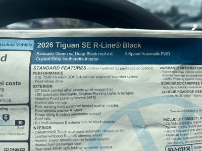 2026 Volkswagen Tiguan SE R-Line Black
