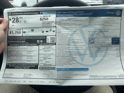 2026 Volkswagen Tiguan SE R-Line Black