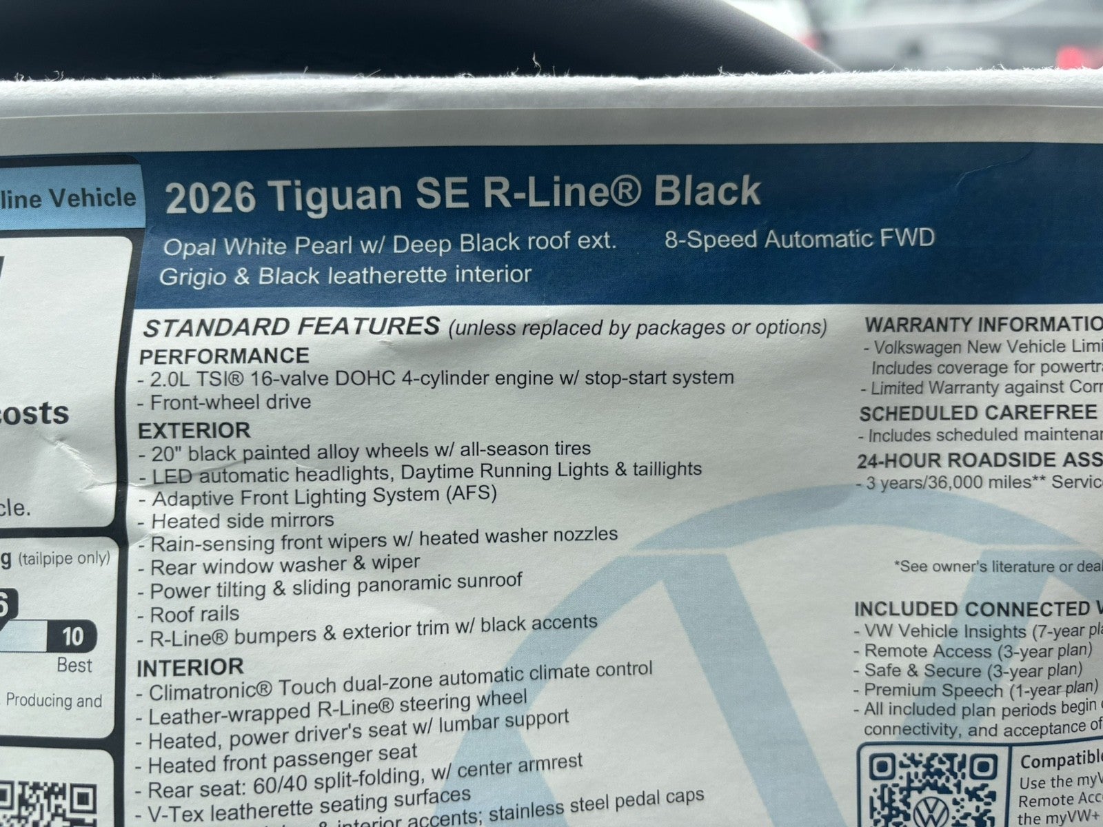 2026 Volkswagen Tiguan SE R-Line Black