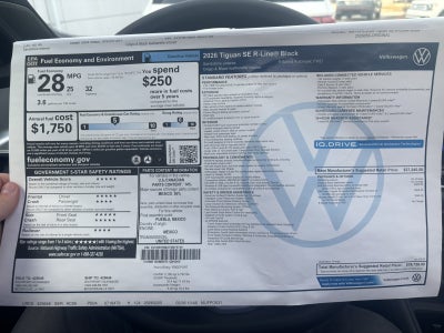 2026 Volkswagen Tiguan SE R-Line Black