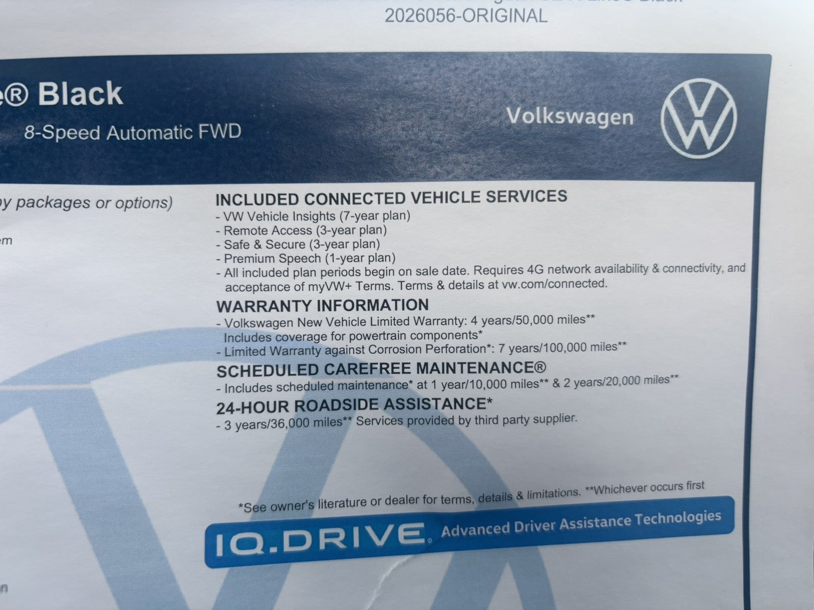 2026 Volkswagen Tiguan SE R-Line Black