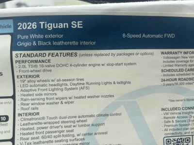 2026 Volkswagen Tiguan SE