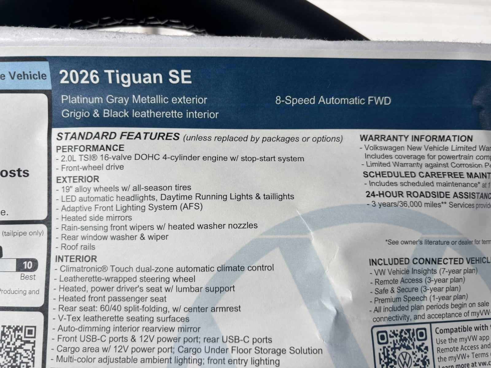 2026 Volkswagen Tiguan SE
