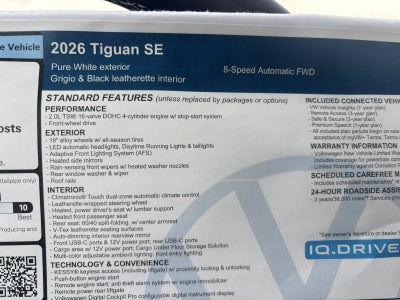 2026 Volkswagen Tiguan SE