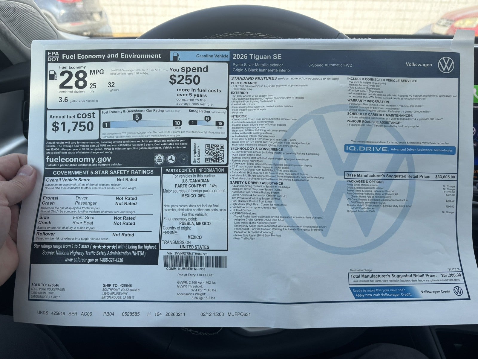 2026 Volkswagen Tiguan SE