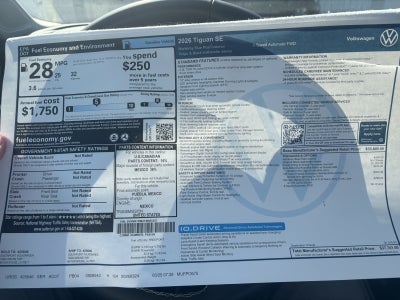 2026 Volkswagen Tiguan SE