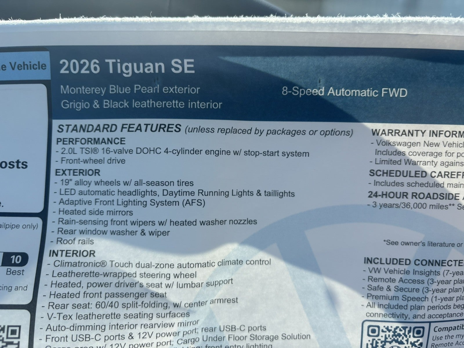 2026 Volkswagen Tiguan SE