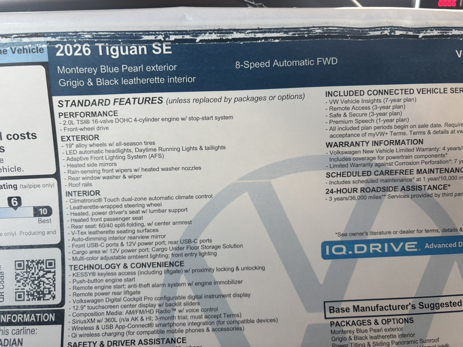 2026 Volkswagen Tiguan SE