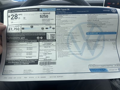 2026 Volkswagen Tiguan SE