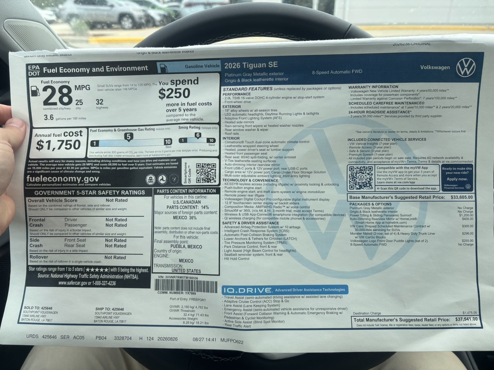 2026 Volkswagen Tiguan SE