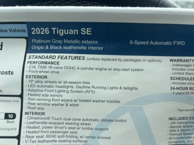 2026 Volkswagen Tiguan SE